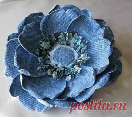 Броши, колье из джинсовой ткани. Идеи для творчества.
#джинсы #рукоделие #цветы