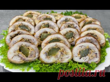 Новогодняя Закуска Рулетики из Куриных Бедрышек / Закуска на новый Год 2026 / Chicken Rolls