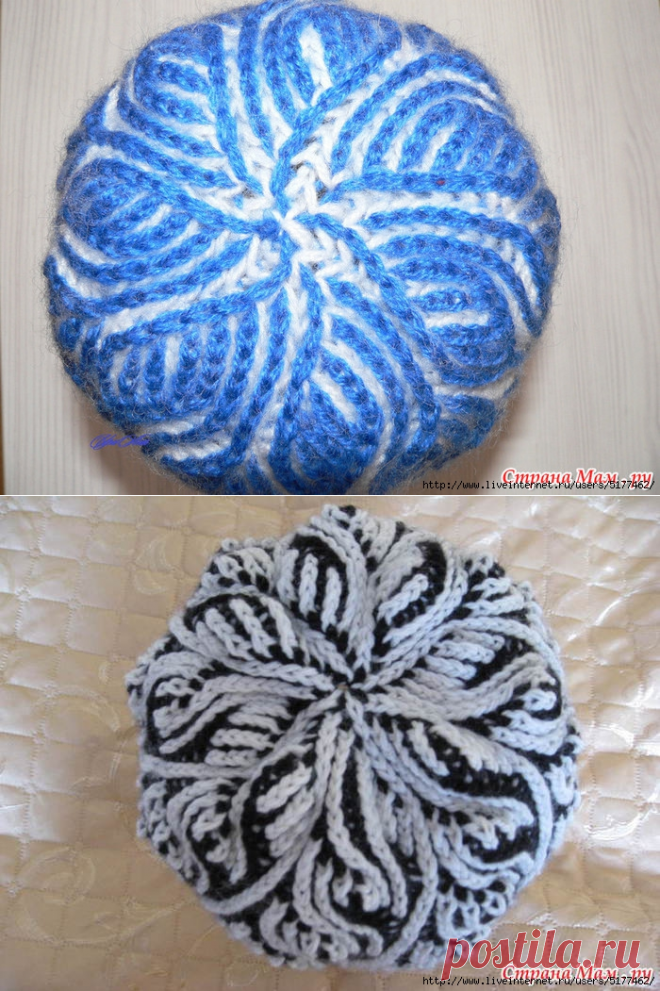 Техника Brioche Stitch от М.Колесниковой и шапочка из СМ