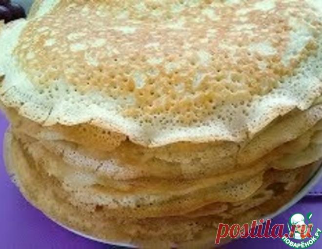 Русские дрожжевые блины – кулинарный рецепт