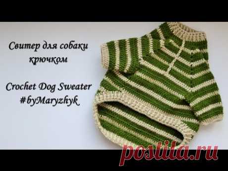 Свитер для собаки крючком /Crochet Dog Sweater