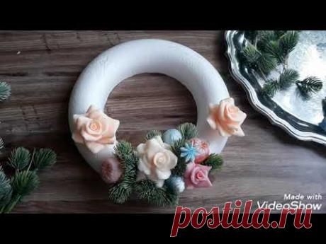 МК Новогодний венок!/Мыловарение/Своими руками!