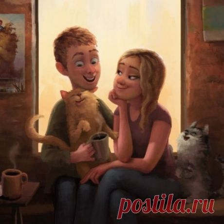 15 иллюстраций, которые расскажут все о любви и романтике