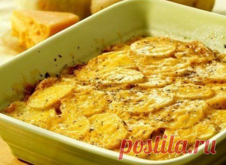 Запеканка с грибами и картофелем