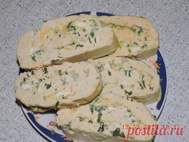 Рулет из куриного фарша