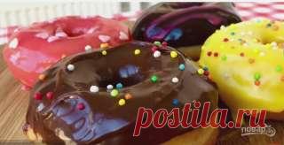 Американские пончики, покрытые шоколадом - пошаговый рецепт с фото на Повар.ру