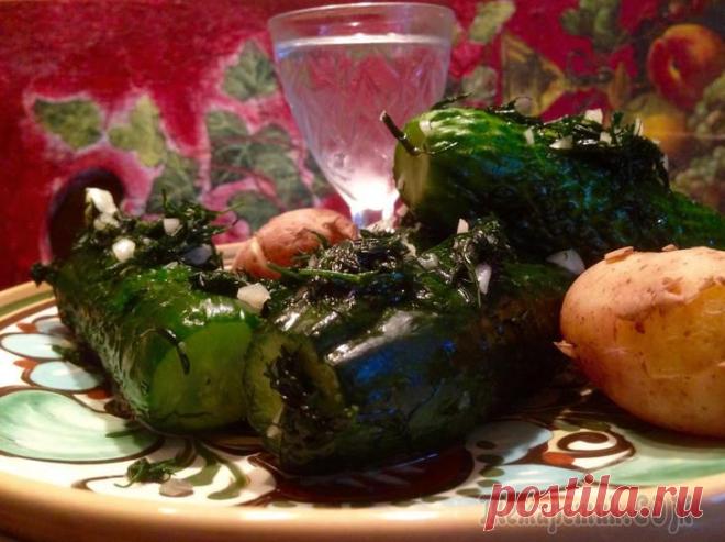 Быстрые малосольные огурцы в пакете