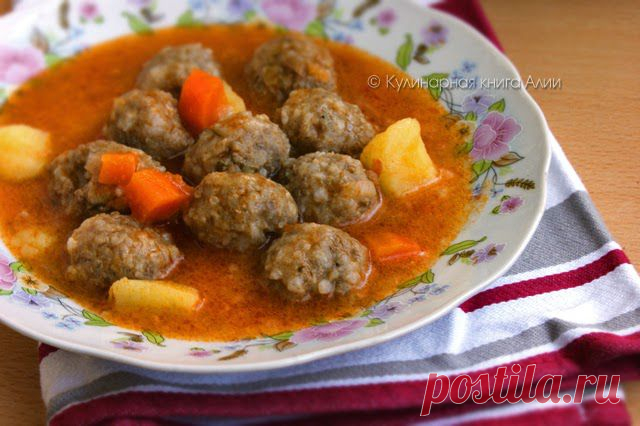 Фрикадельковый суп по-турецки (Sulu Köfte). Автор: Алия