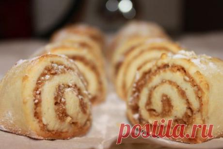 Печенье с яблоками и орехами.