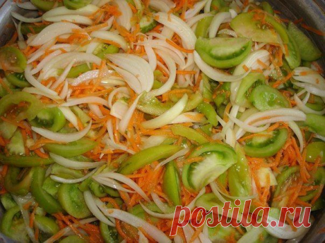 Новости
Салат из зеленых помидоров «Акварель». 

Салат получается очень вкусный и красивый за счет зеленого, красного и оранжевого цвета в банке. Украшение зимнего стола. На 4 кг зеленых помидоров 1 кг лука, 1 кг моркови, 1 кг красного сладкого болгарского перца.