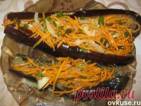 Баклажаны фаршированные корейской морковью - Простые рецепты Овкусе.ру