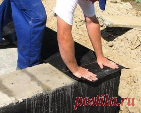 Гидроизоляция фундамента своими руками