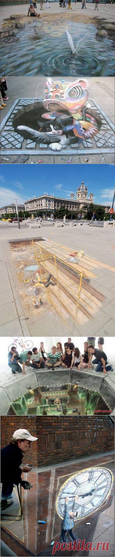 джулиан бивер.трехмерные рисунки на асфальте: 2 тыс изображений найдено в Яндекс.Картинках