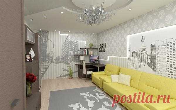 Серые обои: в интерьере фото, какого цвета подойдут, для стен светлые, темный фон, голубые под ламинат