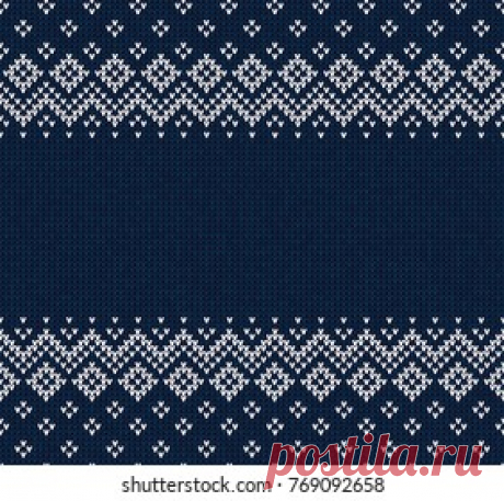 Winter Christmas Xmas Knitted Seamless Abstract: Stock-Vektorgrafik (Lizenzfrei) 769092658 | Shutterstock