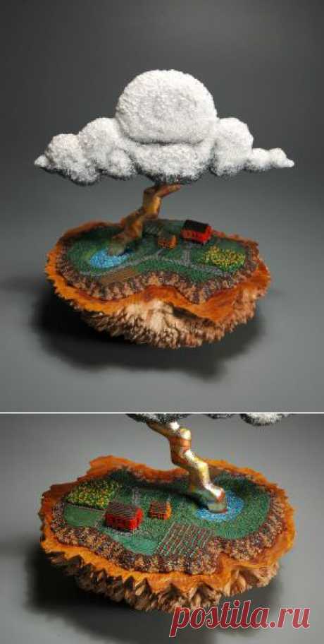 Land and Globe (Series: Earth) | Leslie B. Grigsby Beadwork