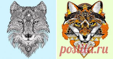 10 совершенно крутых раскрасок для взрослых: ↪ Ох, сейчас как распечатаю и засяду! ✏