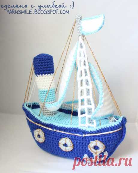шерстяная улыбка :): Кораблик - описание