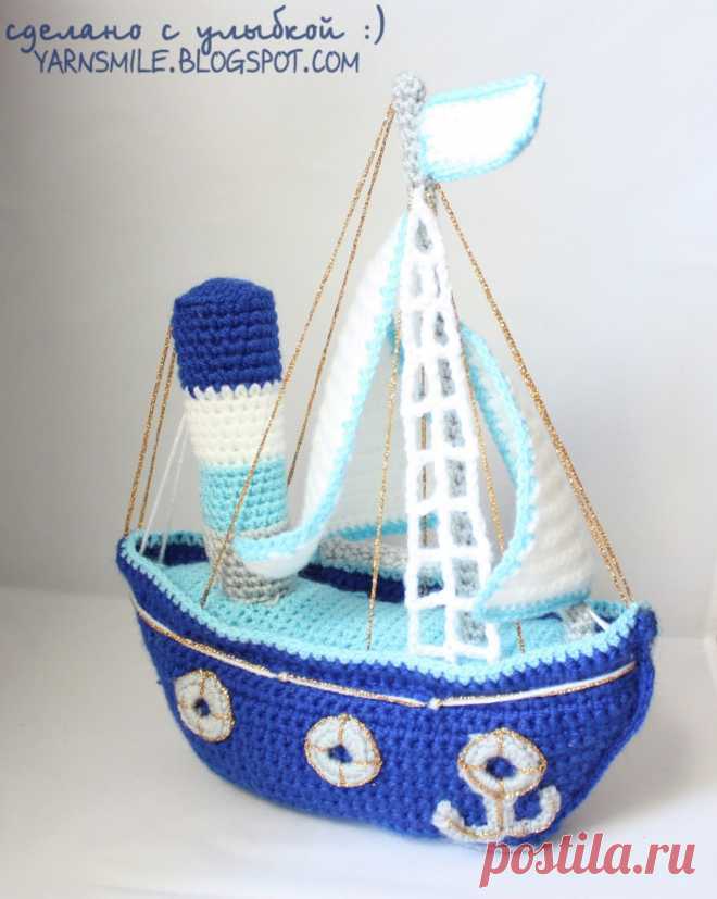 шерстяная улыбка :): Кораблик - описание