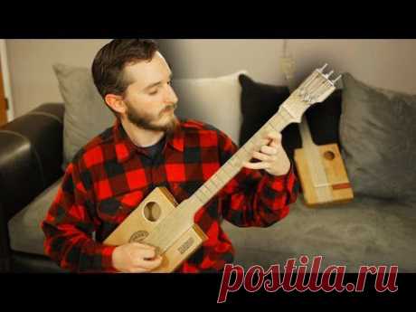 How To Make A Fretted Cigar Box Guitar - YouTube