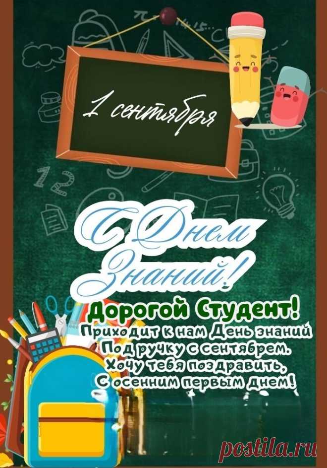 С Днем знаний тебя, студент дорогой.