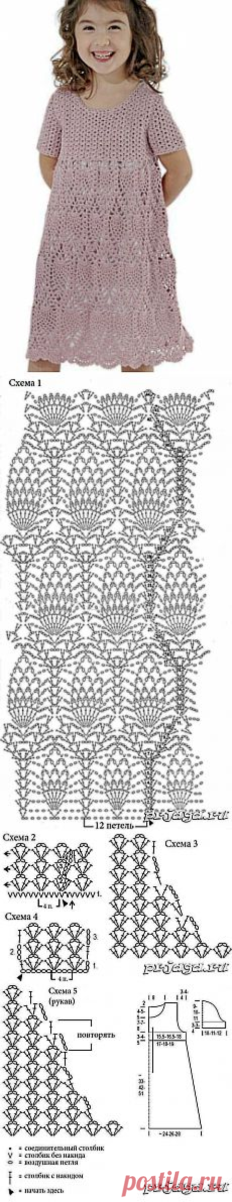 Детское платье ананас