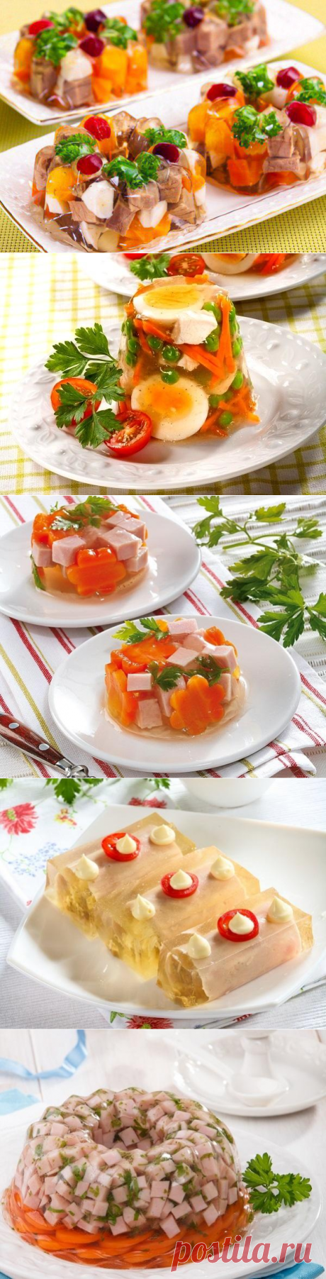 Заливное: 12 рецептов с мясом, рыбой и овощами