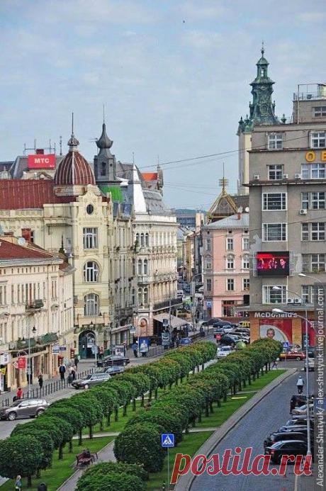 Shevchenka Avenue, Lviv, Ukraine... www.aquamiracles.com  |  Pinterest • Всемирный каталог идей