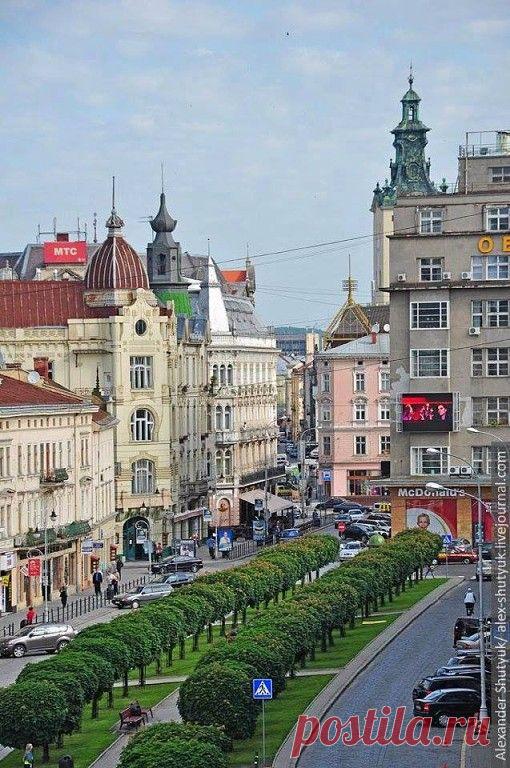 Shevchenka Avenue, Lviv, Ukraine... www.aquamiracles.com  |  Pinterest • Всемирный каталог идей