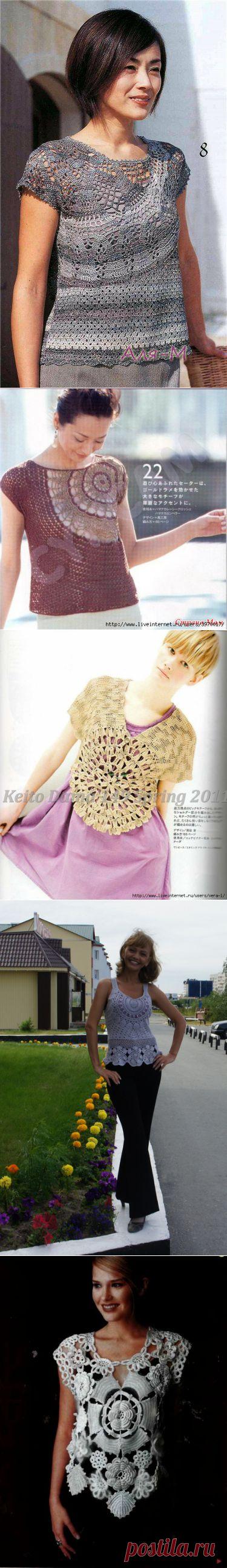 БЕЗрукавочки и блузки-медузки. Бродилка по дневникам № 18.