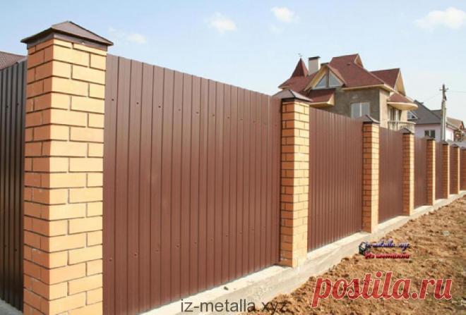 Заборы в Клетне - «Из металла»