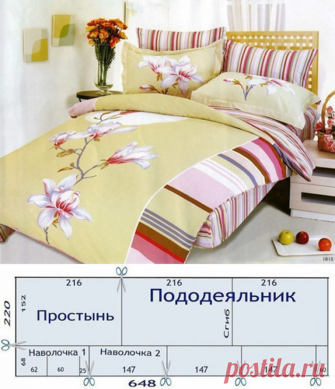 Раскрой постельного белья