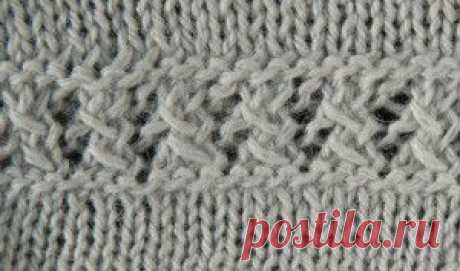 Ажурная полоса для отделки | knitt.net | Все о вязании