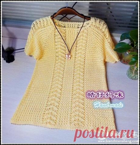 Летние майки, туники крючком. | "Рукодельное счастье" | Яндекс Дзен