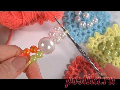 Как связать крючком КРАСИВЫЕ СЕРДЕЧКИ с бусинами и без/СУПЕР ПРОСТО и КРАСИВО