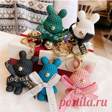 Adorable Bear Keychain Bow Bell Perfect Gift Girls! - Temu