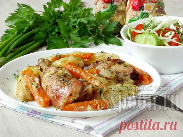 Кролик в духовке с картошкой и сметаной. Как запечь кролика в духовке