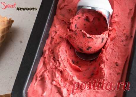 Мороженное "Красный бархат" с шоколадной крошкой | Sweet Twittes