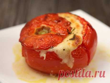 Помидоры, фаршированные мясом и баклажанами