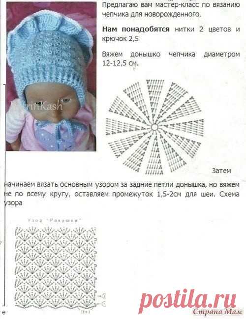 Вяжем детские панамки