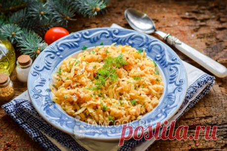 Плов с капустой — рецепт с фото на Русском, пошагово. Упрощенный вариант плова, который подойдет для поста и вегетарианского питания. #рецепт #рецепты #плов #еда #обед #ужин