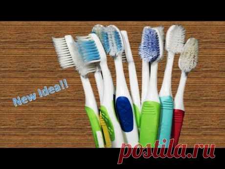 How to Reuse Old Waste Toothbrush at home | Best out of waste | Waste material craft