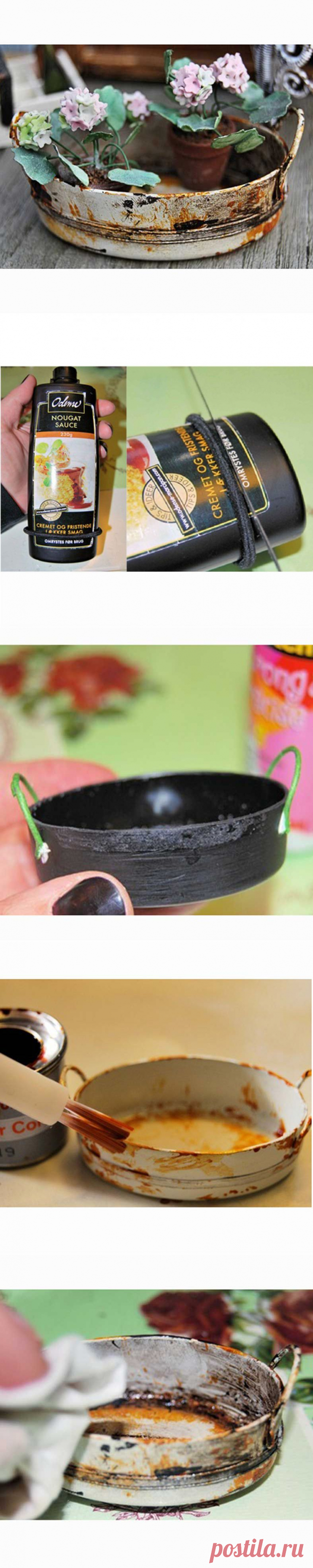 Мастер-класс "Старый тазик".