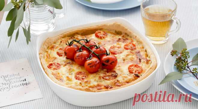 Киш с курицей