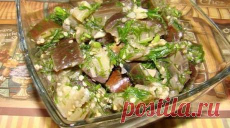 Баклажаны как грибы, быстрого приготовления с чесноком