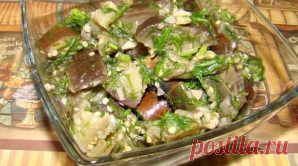 Баклажаны как грибы, быстрого приготовления с чесноком