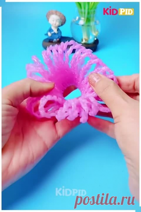 Поделки из упаковочной сетки для фруктов