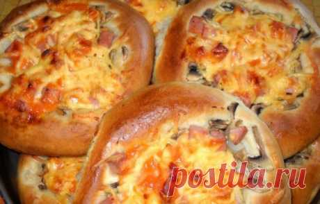 Мини - пицца дрожжевая впрок, очень вкусно