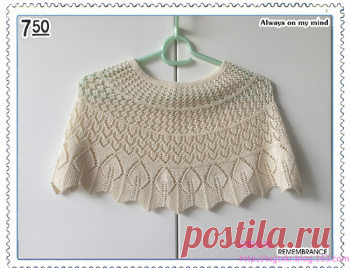 Красивая накидка. Спицы.