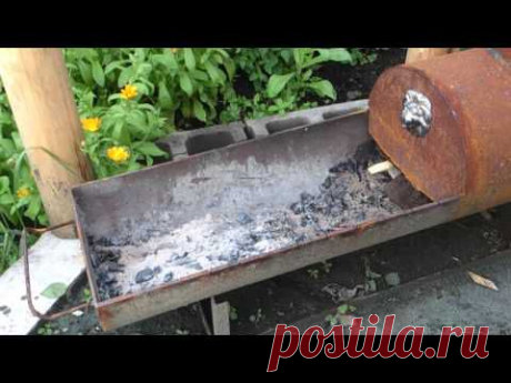 печь- мангал из трубы .